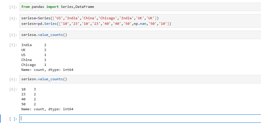 pandas series value_counts