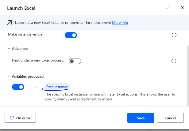 Variable Produced in Power automate